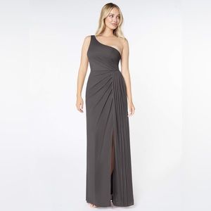 Azazie Jhene Dress - Size A2 Steel Gray